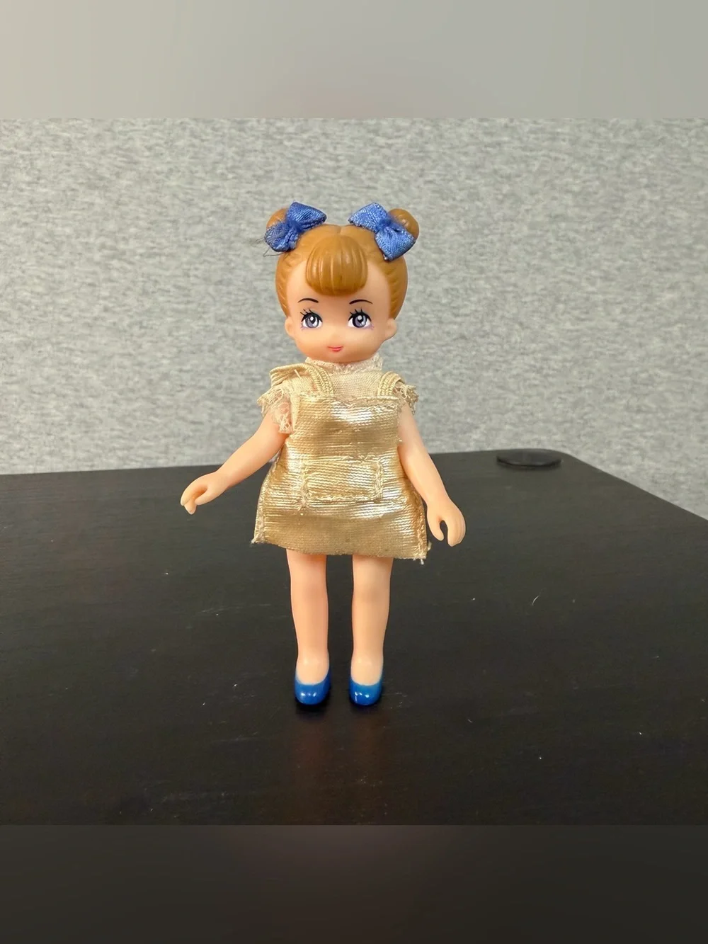 Rare 1988 Tyco Dixie's Diner Doll DIXIE Gold Outfit Vintage Epoch Toy Figure 4”
